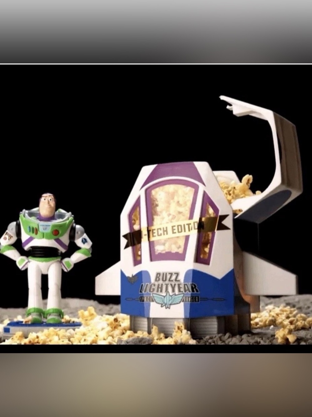 NWT Buzz Lightyear Space Ranger Collectible Bucket - White, Purple & Blue